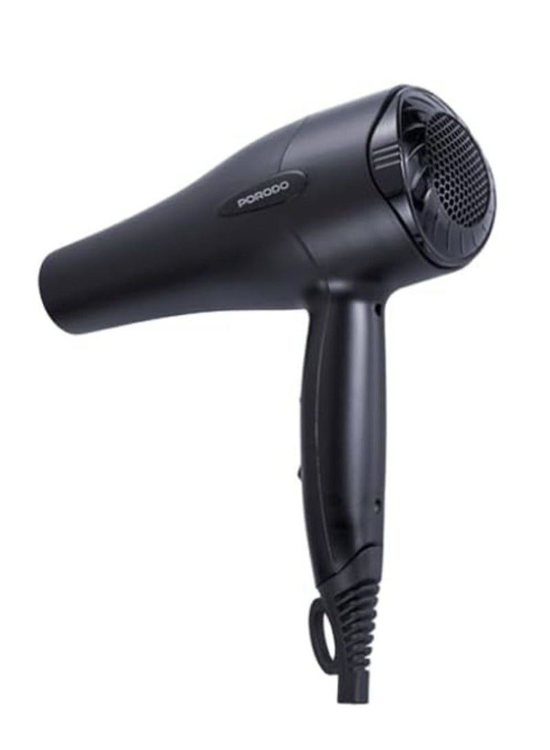 1200W Hair Dryer / Negative Ion / No Freeze Hair Dryer / Overheat Protection / Powerful Airflow /Hot & Cool/ Even Heat Distribution - Black