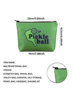 WCGXKO Pickleball Gift Pickleball Lover Gift Pickleball Player Makeup Bag Pickleball Zipper Pouch Makeup Bag (Pickleball)  - Image 2