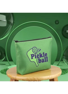 WCGXKO Pickleball Gift Pickleball Lover Gift Pickleball Player Makeup Bag Pickleball Zipper Pouch Makeup Bag (Pickleball)  - Image 3