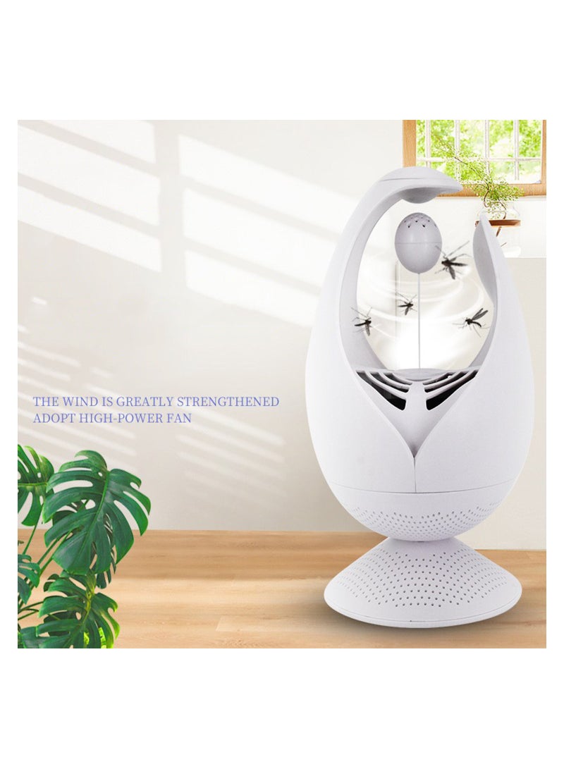 Excefore فخ الحشرات الآلي الداخلي فخ البعوض للمنزل غير المزود بصاعق مع كبسولة عطر للصيد وضوء UV مع 4 ألواح لاصقة (أبيض) - Image 2