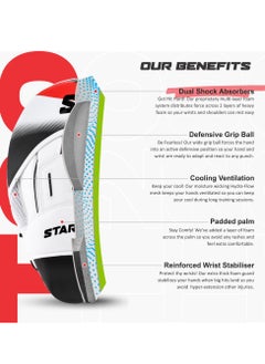 Starpro Boxing Mitts Vegan Leather Boxing Pads for Coaching in Boxing MMA Kickboxing and Martial Arts Men and Women Training Pads  - Image 3