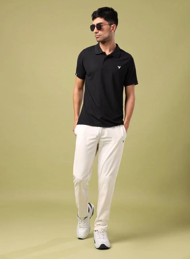 Technosport Technosport Plus Size Solid Slim Fit Polo T-Shirt