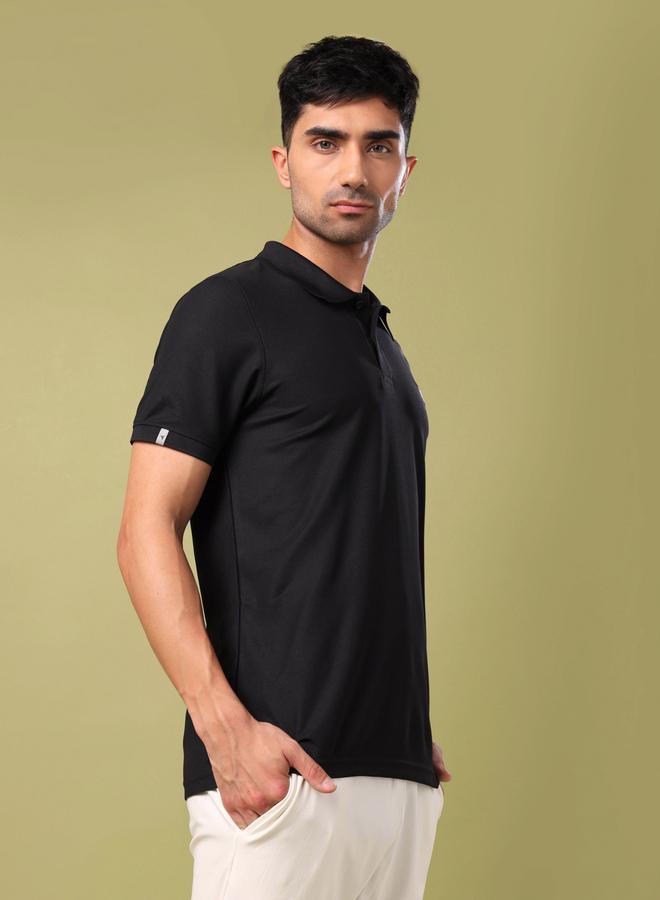 تكنوسبورت تيشيرت بولو سليم فيت سادة مقاس كبير من تكنوسبورت - Image 2