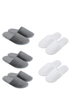 LYNLYN Disposable Slippers, 5 Pairs Home Slippers for Family Spa Guests Hotels Office- Mixed Multi-Color Slippers Home Party, Housewarming for Spa/Party/Guest,/Hotel/Travel  - Image 1