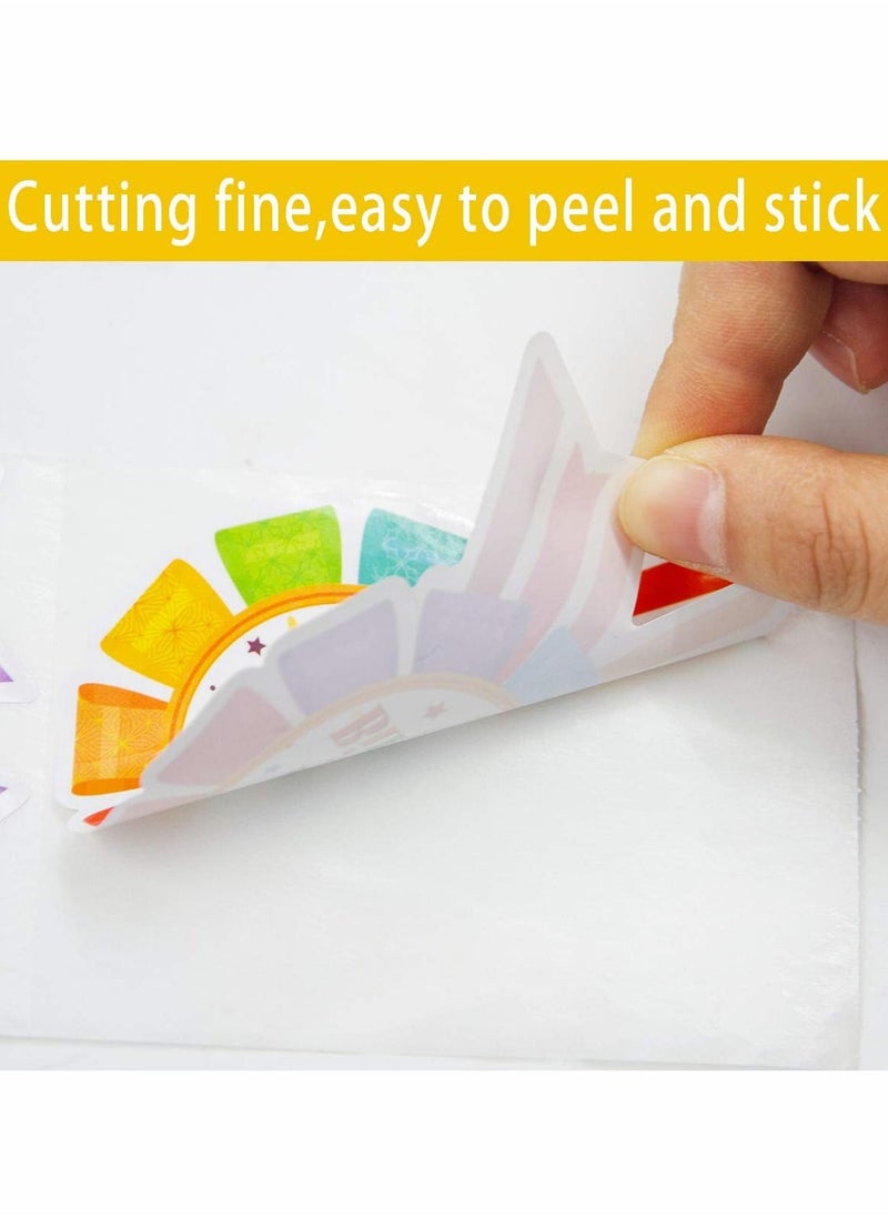 SYOSI - Birthday Stickers Happy Birthday Badge Stickers Can Be Attached Wall Table Cheek Arm Clothes for Birthday Party Decoration 300 Pcs - Image 1
