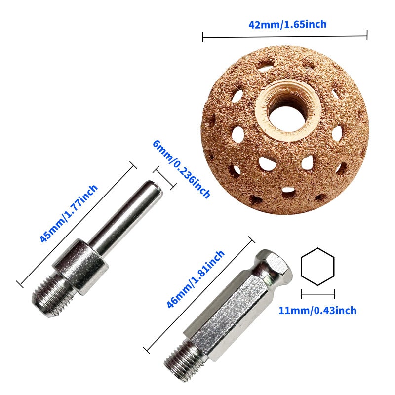 BDYAQGC 53Pcs Tire Patch Kit Heavy Duty, Tire Repair Tools 42 mm Tungsten Steel Buffing Wheel with 32/42/58mm Tire Patches, Inner Liner Scraper, Tire Patch Roller for Car Motorcycle Bike tractors Grinding - Image 2