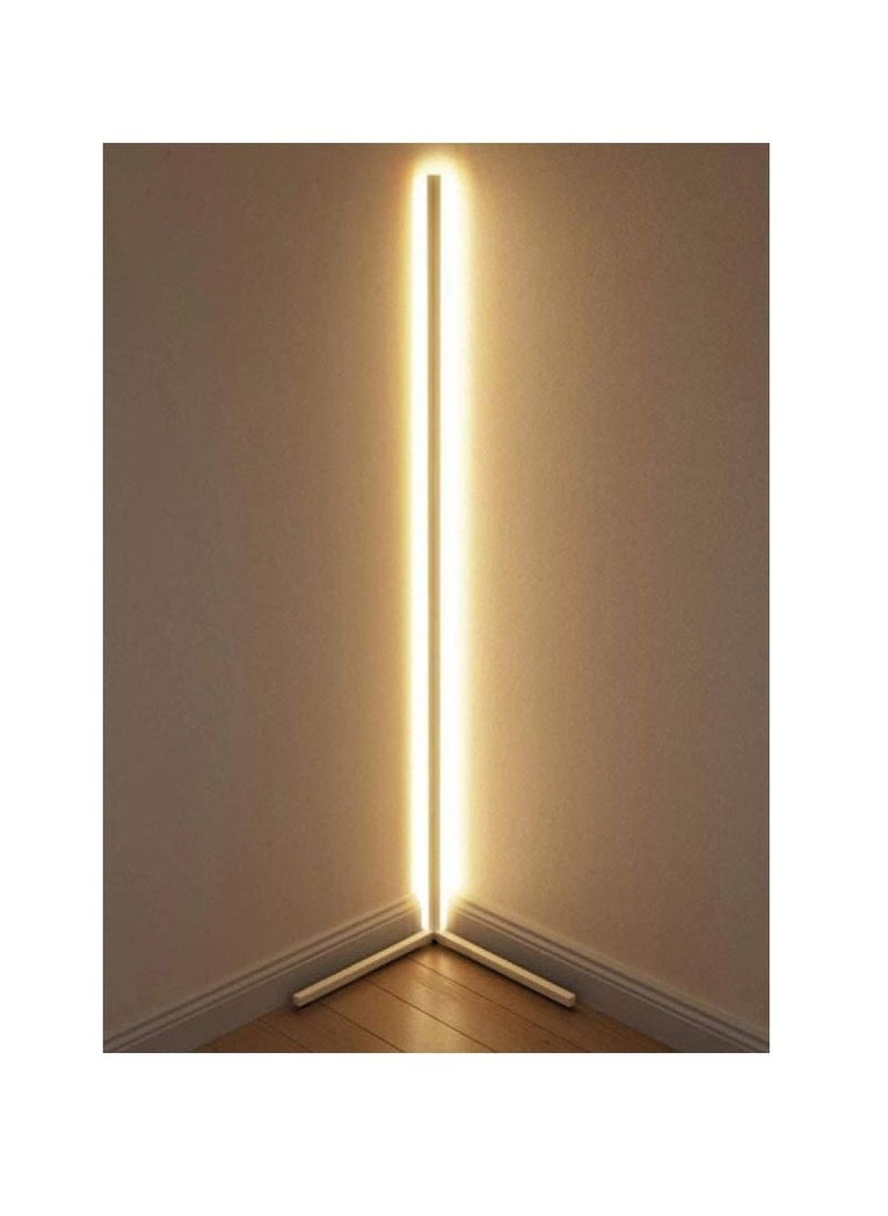 HuHa - Smart RGB Corner Floor Lamp Adjustable Brightness Voice Control Color Changing LED Minimalist Nordic Floor Lamp With Remote - Image 1
