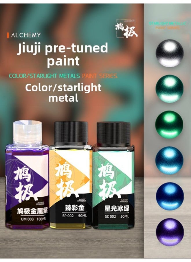 Generic - Dove Pre-adjusted Paint No Dilution Gundam Hand-made Military Model Colored Oil-based Paint Color/Starlight Metallic Paint-Colour:Dove Metallic Red-Specification:100ML - Image 1
