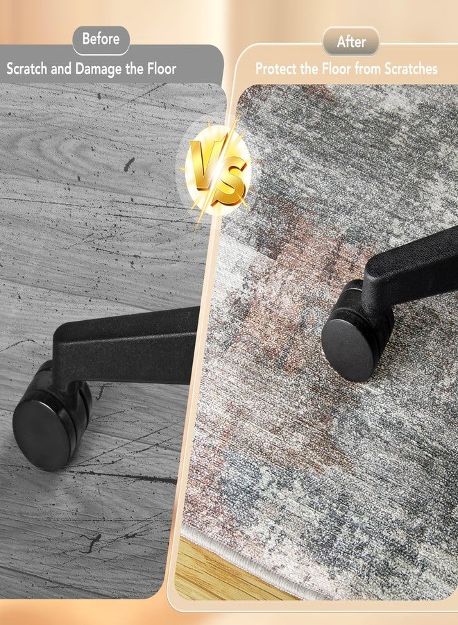 Lreedy Office Chair Mat for Hardwood Floor&Tile Floor,36"X 48" Heavy Duty Desk Chair Mat for Hard Floors,Under Desk Rug for Rolling Computer Chair,Anti Slip,Low Pile Carpet Floor-Abstract Grey - Image 4