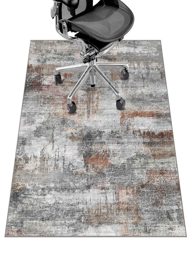 Lreedy Office Chair Mat for Hardwood Floor&Tile Floor,36"X 48" Heavy Duty Desk Chair Mat for Hard Floors,Under Desk Rug for Rolling Computer Chair,Anti Slip,Low Pile Carpet Floor-Abstract Grey - Image 1
