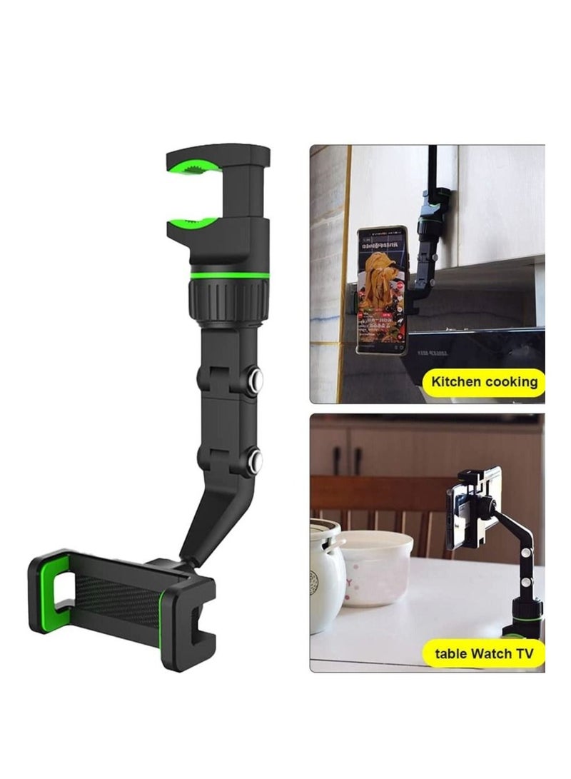 Multifunctional Rearview Mirror Phone Holder with 360 Degrees Rotating - Image 2