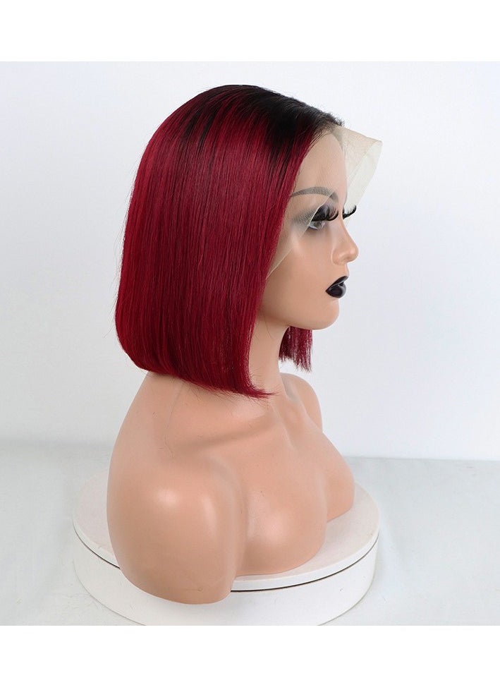 Estelle Short Bob Wig Human Hair 13x4 Frontal Lace Wig for Black Women Glueless Wigs Human Hair Pre Plucked Color No 10  - Image 5