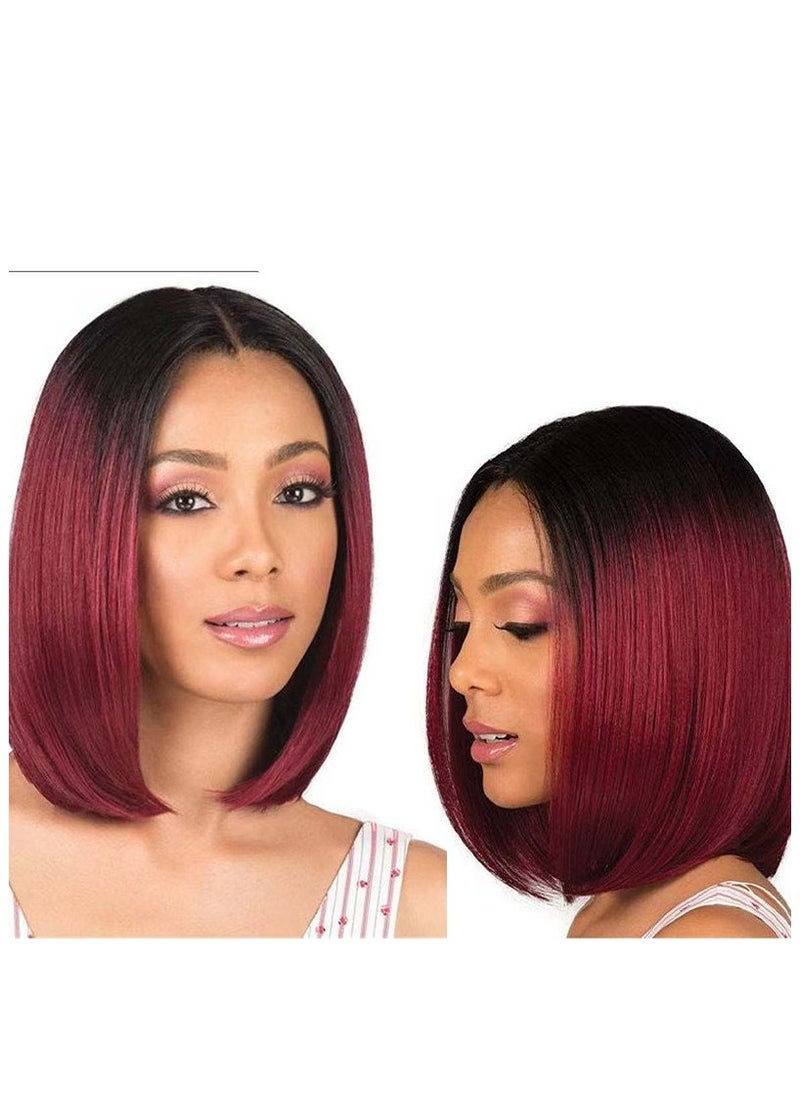 Estelle Short Bob Wig Human Hair 13x4 Frontal Lace Wig for Black Women Glueless Wigs Human Hair Pre Plucked Color No 10  - Image 2