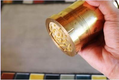 Whizzo Pure Brass 450gm Sev Sancha Machine with Free 6 Different Jali for Making Different Types of Sevaiya Sev Gathiya Murukku Chakli Bhujia Etc - Image 5