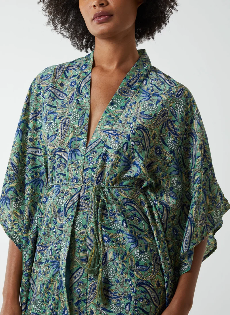 Blue Vanilla Tassel Kimono