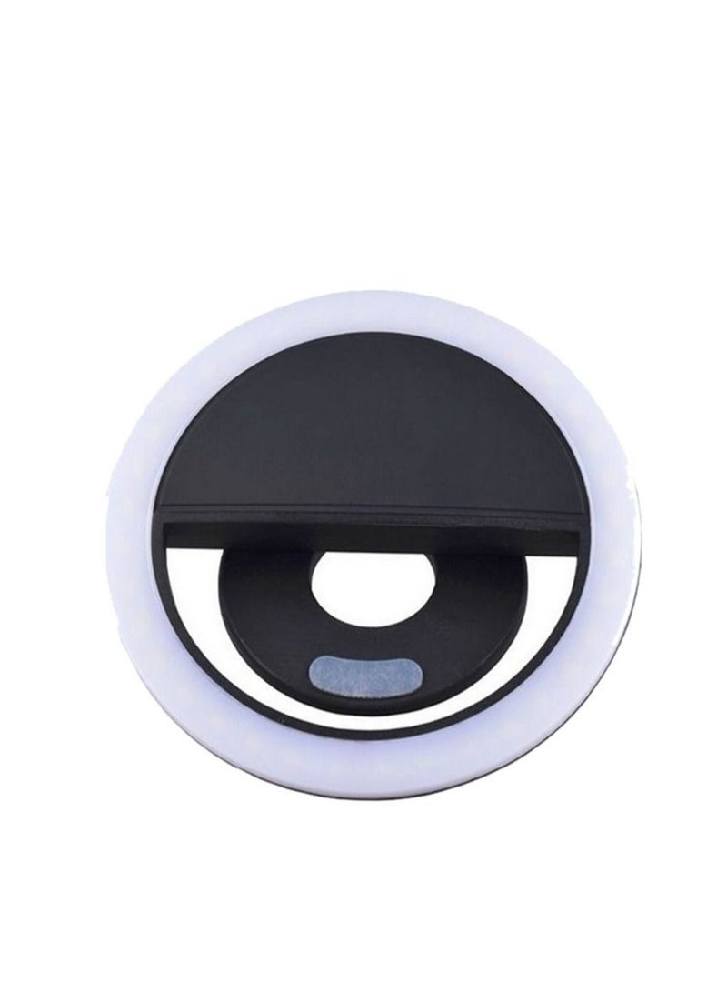 Led Ring Selfie Light For Smartphone Black/White  - Image 1