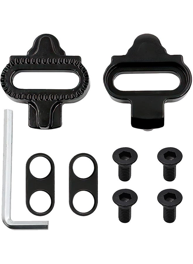 GIFT 2 Pcs SPD-Sl Bike Cleats for Cycling Shoes, Cleat Set Compatible with Shimano SPD & MTB Look X-Track Pedals for Indoor Cycling Spinning & Mountain SPD Bicycle Shoes, Easy Cleat Release, Stability  - Image 1