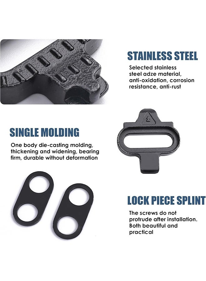 GIFT 2 Pcs SPD-Sl Bike Cleats for Cycling Shoes, Cleat Set Compatible with Shimano SPD & MTB Look X-Track Pedals for Indoor Cycling Spinning & Mountain SPD Bicycle Shoes, Easy Cleat Release, Stability  - Image 5