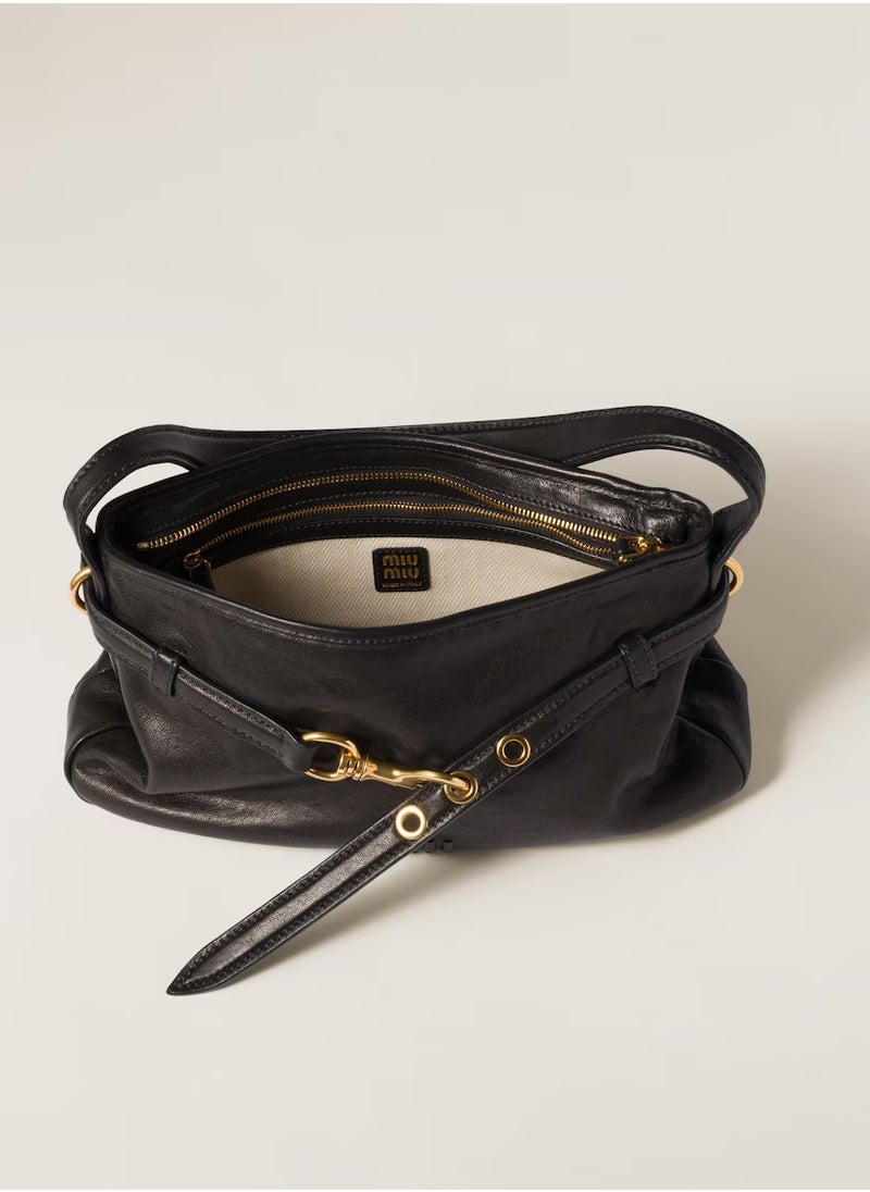 Miu Miu - MIU Aventure nappa leather bag - Image 1