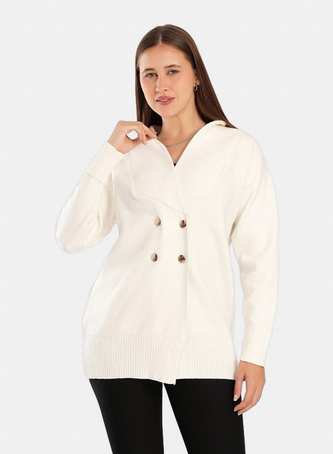 Clue Double Breasted Chunky Cardigan - Image 1