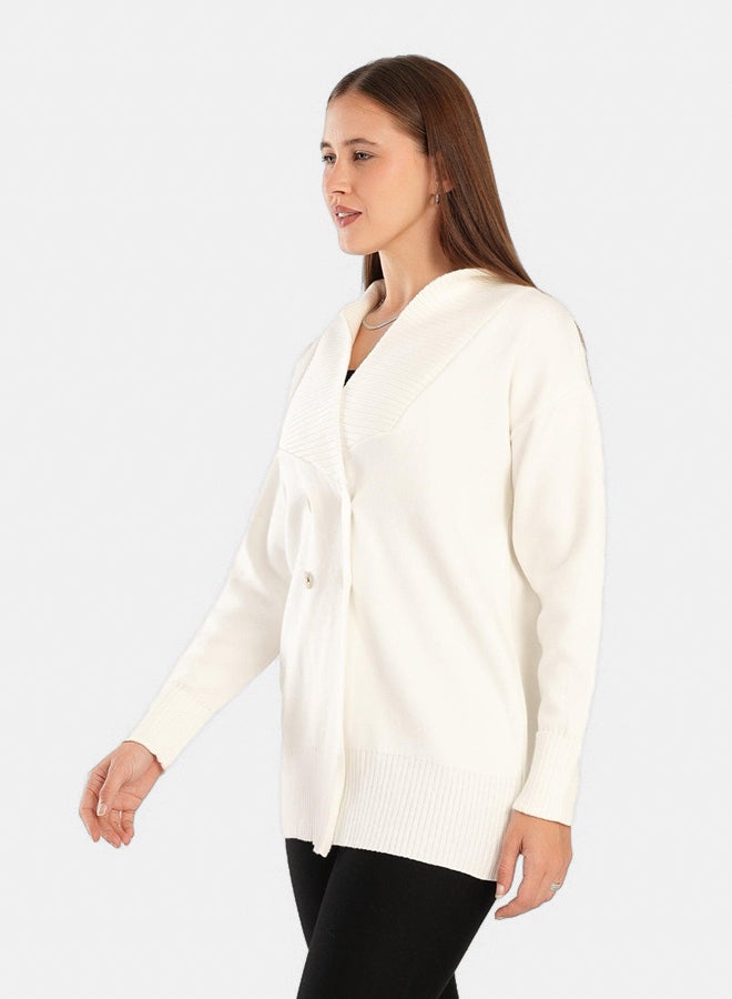 Clue Double Breasted Chunky Cardigan - Image 2