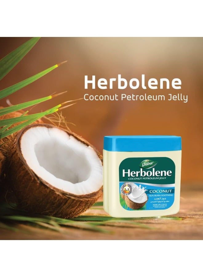 Dabur Herbolene - Coconut Petroleum Jelly, Sun Burn Soothing - 225ml - Image 3