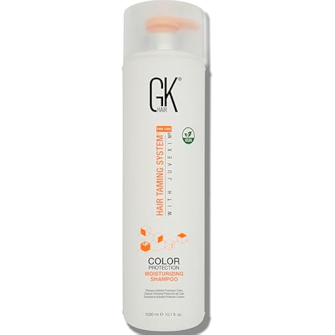 GK Hair SULFATE-FREE MOISTURIZING SHAMPOO FOR WOMEN DEEP CONDITIONING HAIR MASK WITH KERATIN AND ARGAN OIL FRIZZ CONTROL HYDRATE TREATMENT FOR DRY COLOR-TREATED DAMAGED HAIR  33.8 OUNCE - Image 1