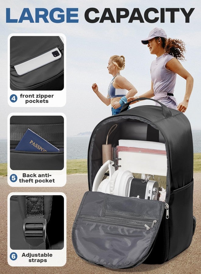 WEPLAN United Airlines Approved Personal Item Travel Bag, Underseat 20L Carry on Backpack, 40×20×25CM Cabin Luggage Bag, Mochila deviaje, Frontier Airlines Personal Item Bags, Black - Image 4