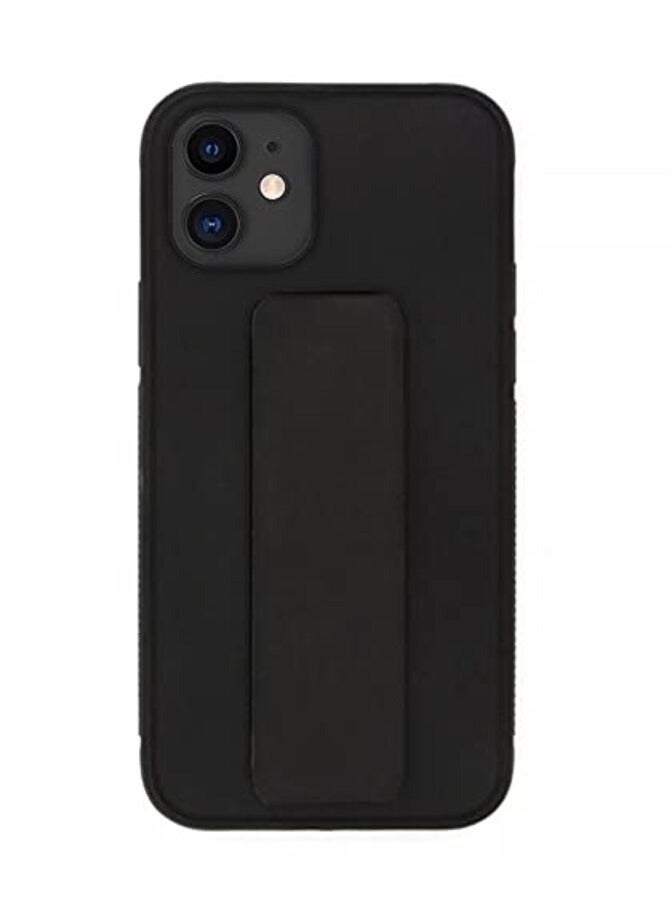 غطاء حماية واقٍ مع حامل بحلقة للإصبع لهاتف أبل آيفون 11 أسود - Image 1