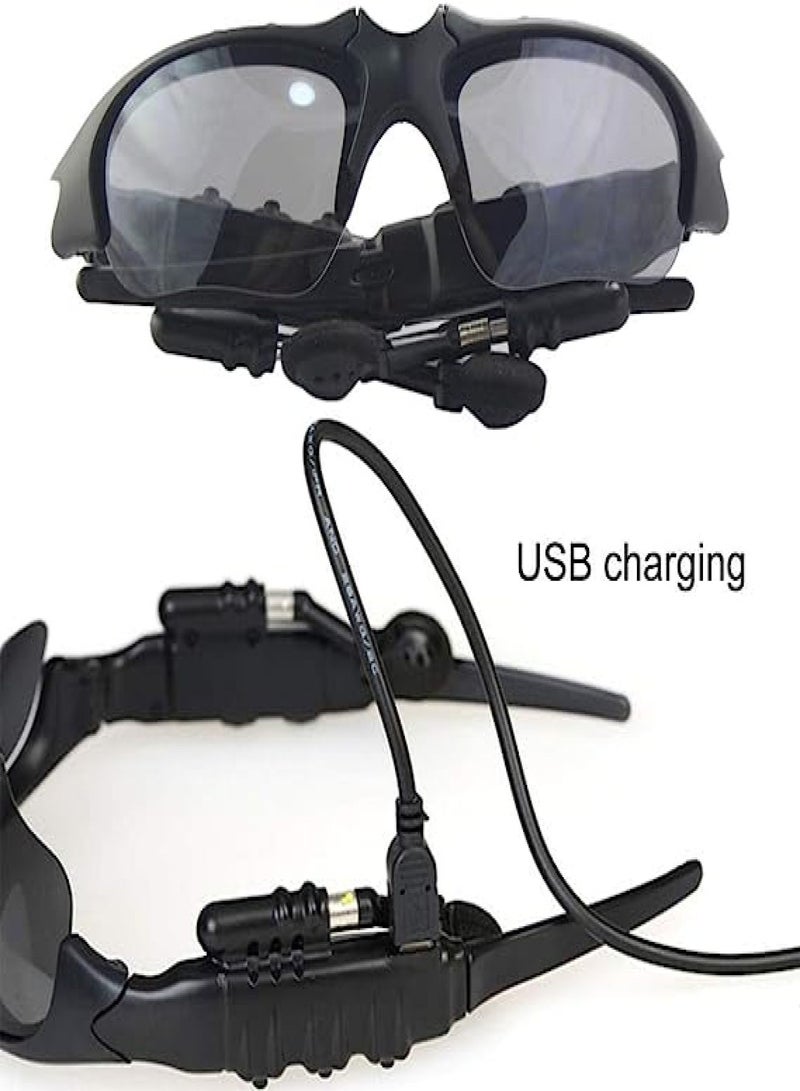 Domary Smart Sunglasses Wireless Bluetooth Headset Polarized Glasses Music Headphones Voice Control Speakerphone with Microphone for Driving Tours, Fishing, Running, Golf Outdoor Activities - Image 5