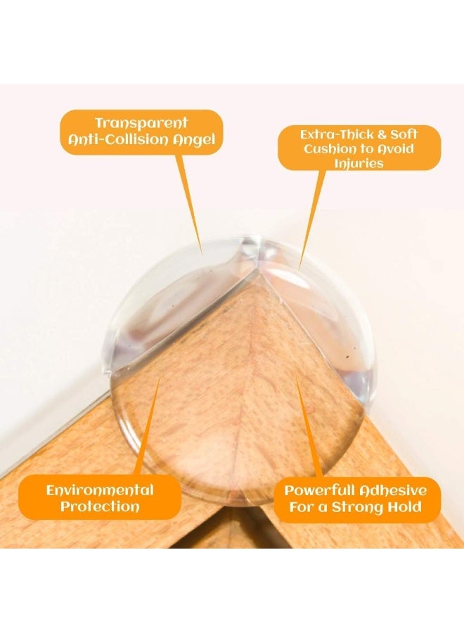 SHOWAY Baby Corner Protectors, Corner Guard, Child Safety, Corner bumpers for furniture, Baby proofing, Child Proofing, With Strong Adhesive Tape (4 Pack) - Image 2