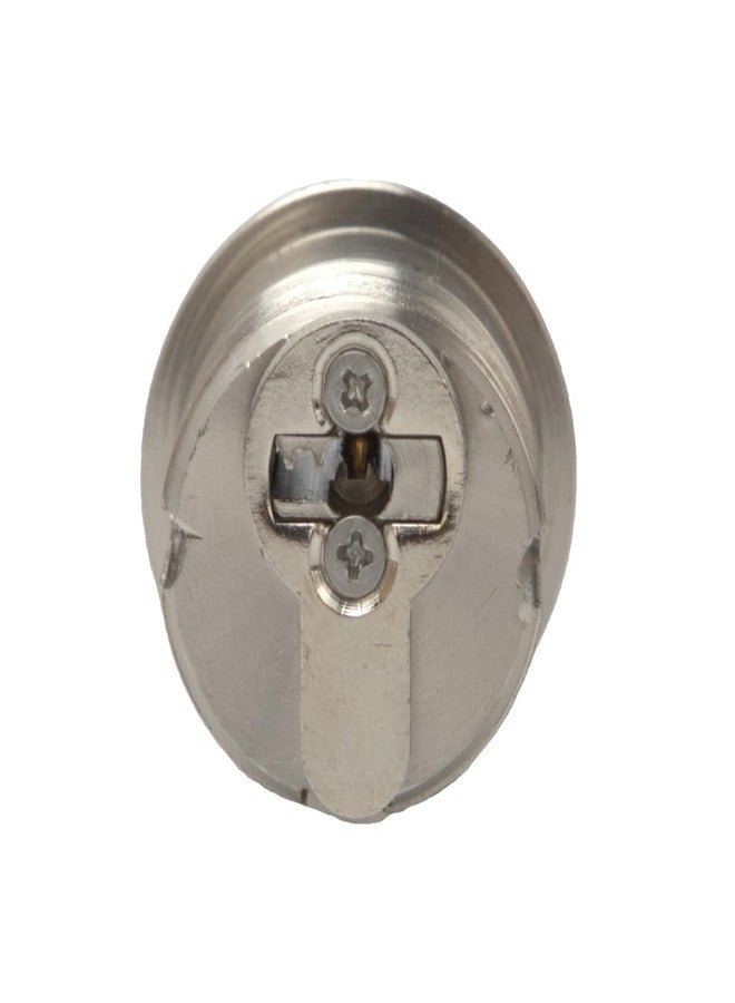 Jeriup Mortise Cylinder Lock,1-1/2"(Overall Length: 38mm), Satin Nickle (Silver), Mortise Cylinder, Lock core, dimple Keyway, Standard Outdoor & Indoor Use, Door Replacement Cylinder Lock with 5 Keys - Image 4
