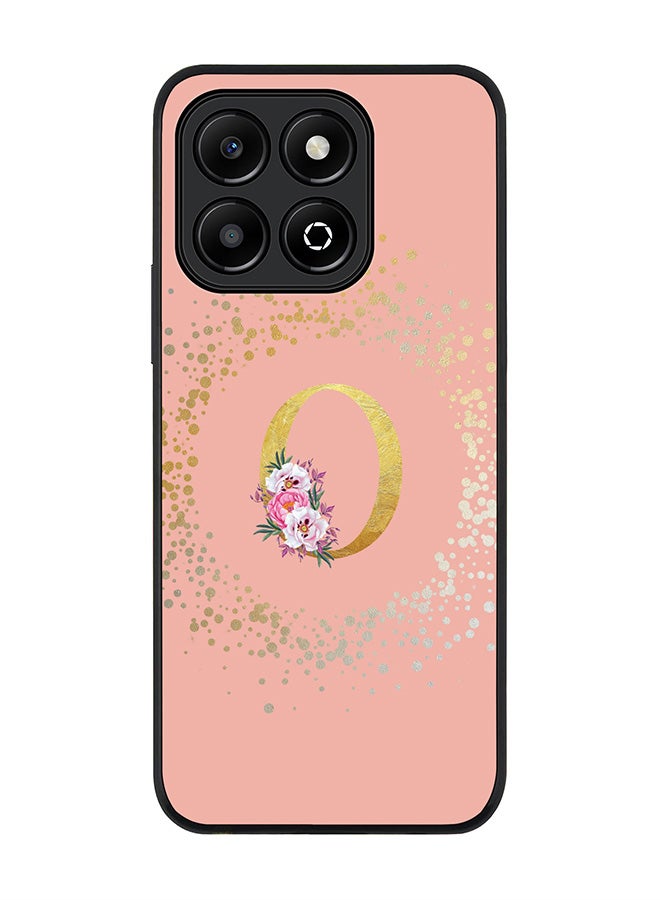 Stylizedd For Honor X6B Case,Slim fit Camera Protection, Shockproof Thin Phone cover - Custom Monogram Floral - O (Rose Pink ) - Image 1