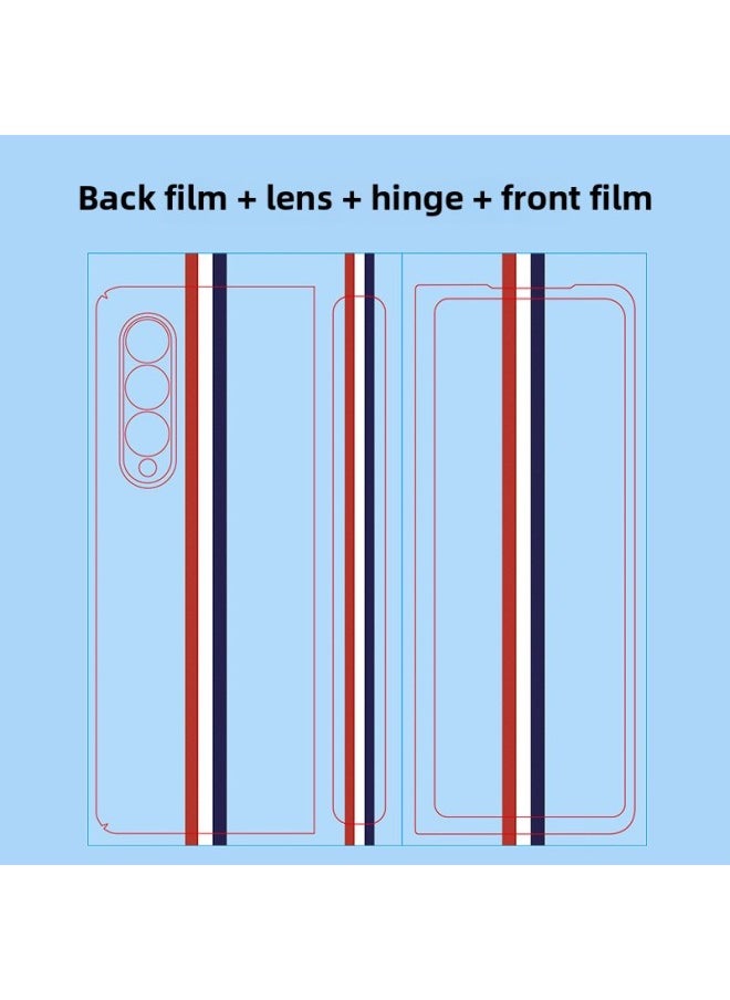 Generic For Samsung Fold3/4 All-inclusive Transparent Sticker Back Sticker W22 Sticker Personalized Color Sticker Folding Screen Fold2 Transparent-Color:LX-A4058-Dimensions:For Samsung Fold (color Through 3m)  - Image 5
