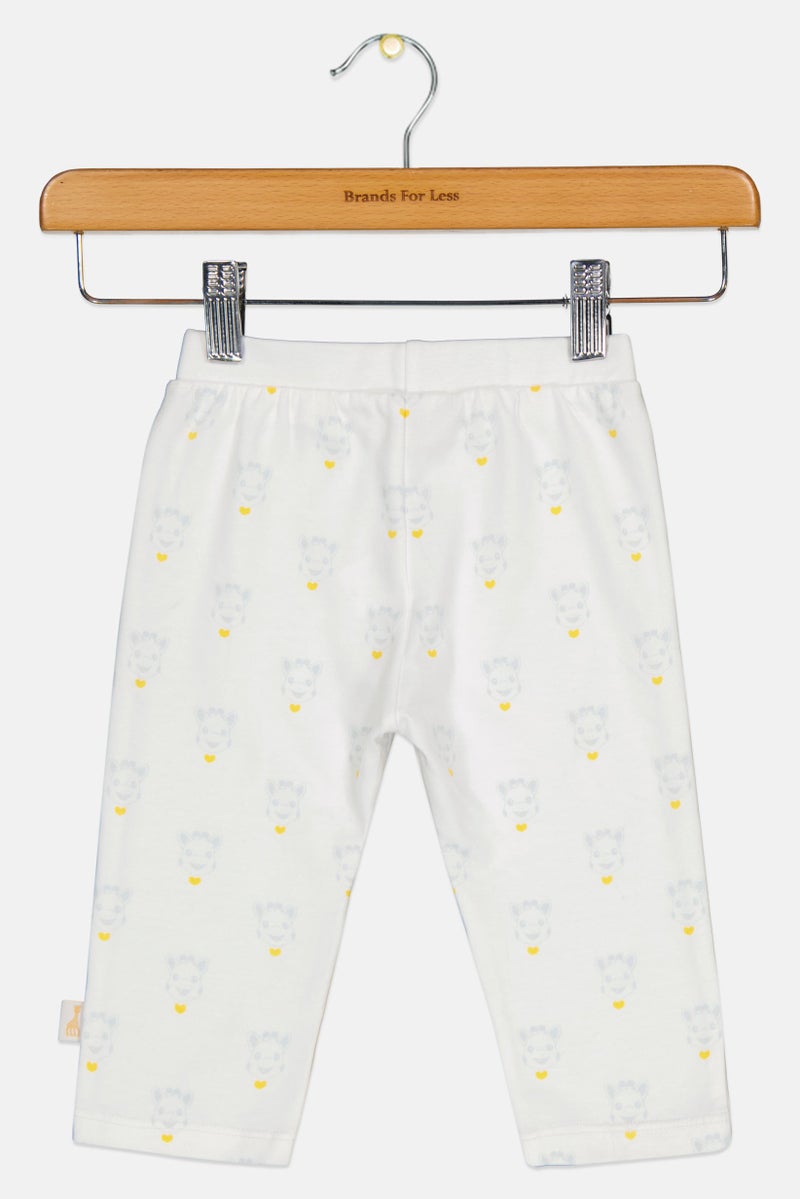 Sophie la girafe Toddlers Girl Allover Print Straight Leg Pants, Multicolor - Image 1