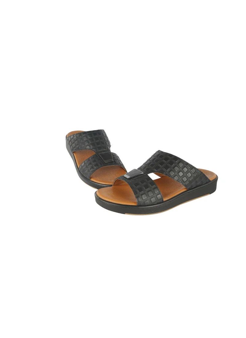 بارجيل أونو Barjeel Uno Mens Elegant Arabic Sandals TAM 107 Black