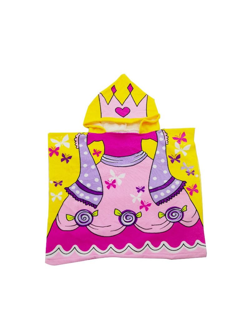 منشفة استحمام بأكمام مع طباعة كرتونية من ألياف دقيقة