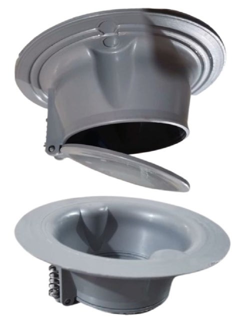 Valve to prevent unpleasant odor of the tube cover