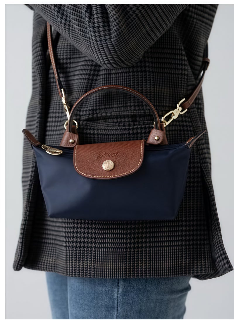 Longchamp Le Pliage shoulder strap mini Shoulder Straps women's Classic Fashion Versatile Mini Makeup Bag, Handbag, Shoulder Bag, - Image 2