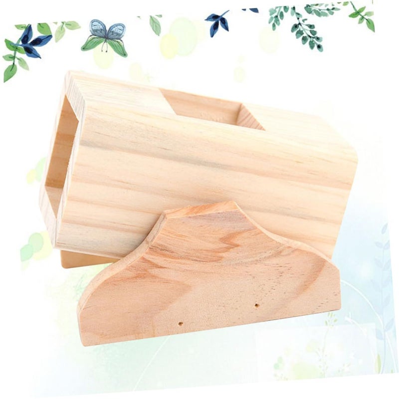 Wooden Hamster Seesaw Bucket Toy Boys Girls Pet Playground Habitat Accessories Safe Fun Mouse Squirrel Cage Small Animal Exercise Climbing - Image 3