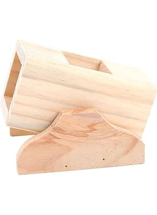 Wooden Hamster Seesaw Bucket Toy Boys Girls Pet Playground Habitat Accessories Safe Fun Mouse Squirrel Cage Small Animal Exercise Climbing - Image 1