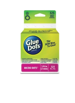 Glue Dots Glue Dots Micro Dots Roll Clear .125in 325pcs  - Image 1