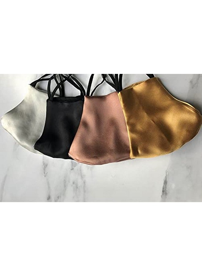 VIYANSHI Hansavani Enterprise Silk-Satin Multicolor Face Mask, Soft Elastic Face Mask For Women And Men,Girls (A30)