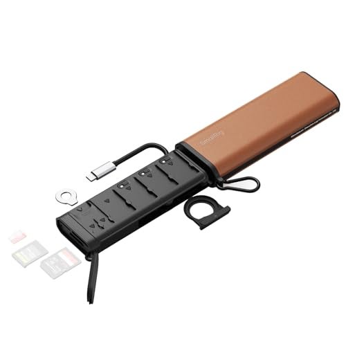 SmallRig Multifunctional Card Reader Card Holder CFexpress Type A with Slot for AirTag HighSpeed Memory Card Reader for SD SDXC Micro SD SDHC 3 Card Read Simultaneously 10 card slots 5361 - Image 1