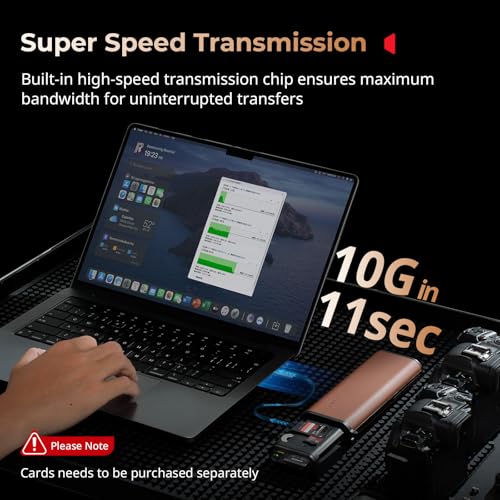 SmallRig Multifunctional Card Reader Card Holder CFexpress Type A with Slot for AirTag HighSpeed Memory Card Reader for SD SDXC Micro SD SDHC 3 Card Read Simultaneously 10 card slots 5361 - Image 3