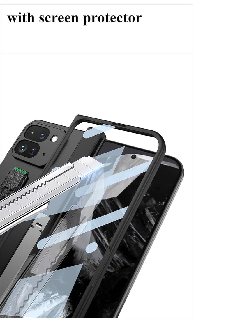 Generic - for Google Pixel 9 Pro Fold Case 2024,with Screen Protector and Wrist Strap,Hard PC Protective Case, Shockproof and Drop-proof Case - Image 1