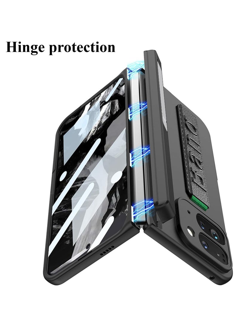 Generic - for Google Pixel 9 Pro Fold Case 2024,with Screen Protector and Wrist Strap,Hard PC Protective Case, Shockproof and Drop-proof Case - Image 1