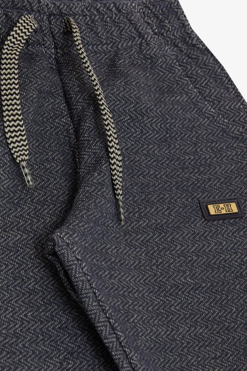 Breeze Breeze Girls & Boys Boy with Bottom Pocket and Coat of Arms Lace Accessory, Age 2-6, Navy Blue Melange
