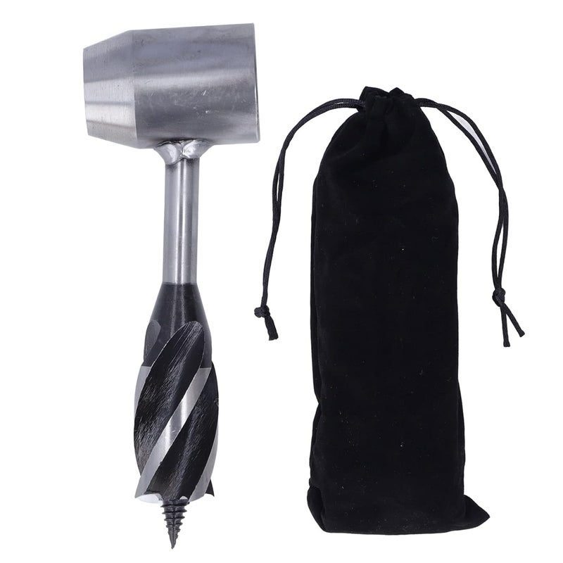Manual Auger Drill Bit, Carbon Steel Hand Auger, Bushcraft Surl Tool for Woodw, 25mm Drill Bit with STO, for oor Woodw and Jungle Crafts - Image 1