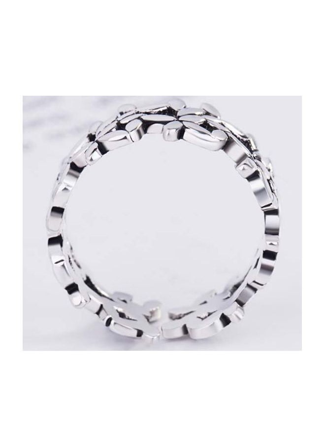 NIBEMINENT - 925 Sterling Silver Vintage Leaf Ring - Image 1